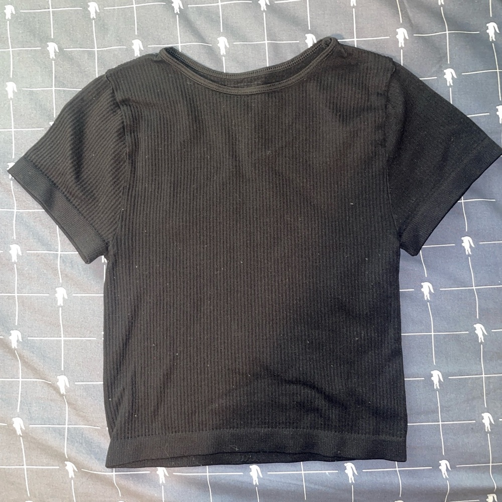 FULL TILT BLACK CROP TOP SIZE XS